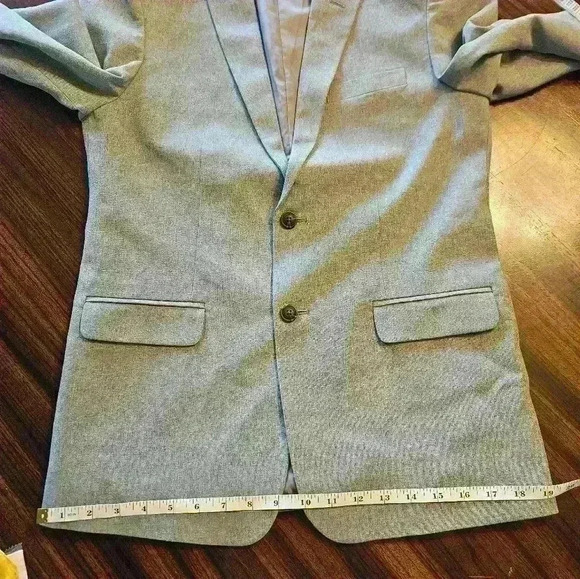 Nautica Gray Single Breasted Fully Lined Blazer Size 18 90s Business Casual EUC - Picture 10 of 15